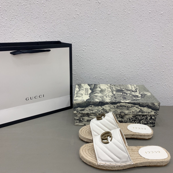(image for) GUCCI Leather espadrille sandal