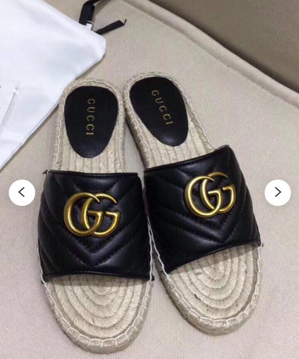 (image for) GUCCI Leather espadrille sandal