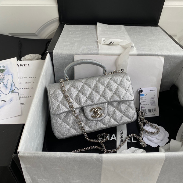 CL MINI FLAP BAG WITH TOP HANDLE [AS2431-4] CELINE CHANEL ACCESSORIES LOEWE SHOES LOUIS VUITTON DIRO YSL OTHER BRAND HANDBAGS BALENCIAGA BOTTEGA VENETA GOYARD HERMES BURBERRY VALENTINO GUCCI FENDI MIUMIU CHLOE PRADA BVLGARI SUITCASE NEW ARRIVAL 