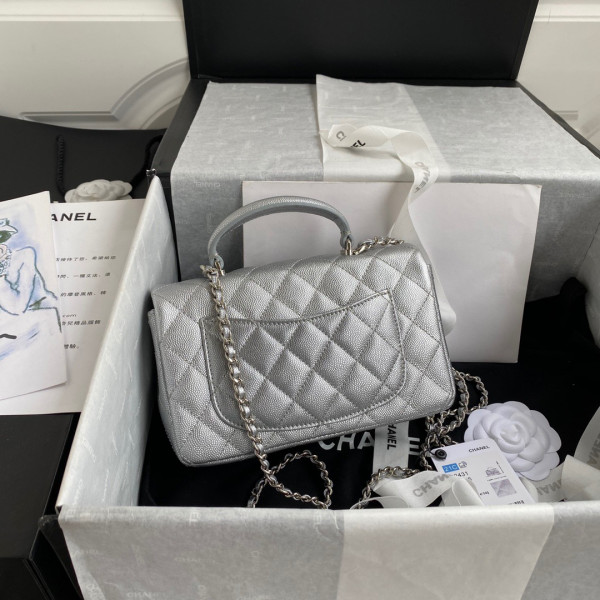 CL MINI FLAP BAG WITH TOP HANDLE [AS2431-4] CELINE CHANEL ACCESSORIES LOEWE SHOES LOUIS VUITTON DIRO YSL OTHER BRAND HANDBAGS BALENCIAGA BOTTEGA VENETA GOYARD HERMES BURBERRY VALENTINO GUCCI FENDI MIUMIU CHLOE PRADA BVLGARI SUITCASE NEW ARRIVAL 