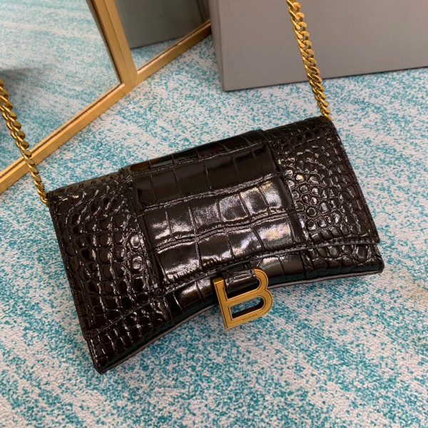 BALENCIAGA HOURGLASS WALLET ON CHAIN [Balenciaga225] CELINE CHANEL ACCESSORIES LOEWE SHOES LOUIS VUITTON DIRO YSL OTHER BRAND HANDBAGS BALENCIAGA BOTTEGA VENETA GOYARD HERMES BURBERRY VALENTINO GUCCI FENDI MIUMIU CHLOE PRADA BVLGARI SUITCASE NEW ARRIVAL 