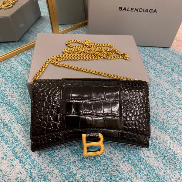 BALENCIAGA HOURGLASS WALLET ON CHAIN [Balenciaga225] CELINE CHANEL ACCESSORIES LOEWE SHOES LOUIS VUITTON DIRO YSL OTHER BRAND HANDBAGS BALENCIAGA BOTTEGA VENETA GOYARD HERMES BURBERRY VALENTINO GUCCI FENDI MIUMIU CHLOE PRADA BVLGARI SUITCASE NEW ARRIVAL 