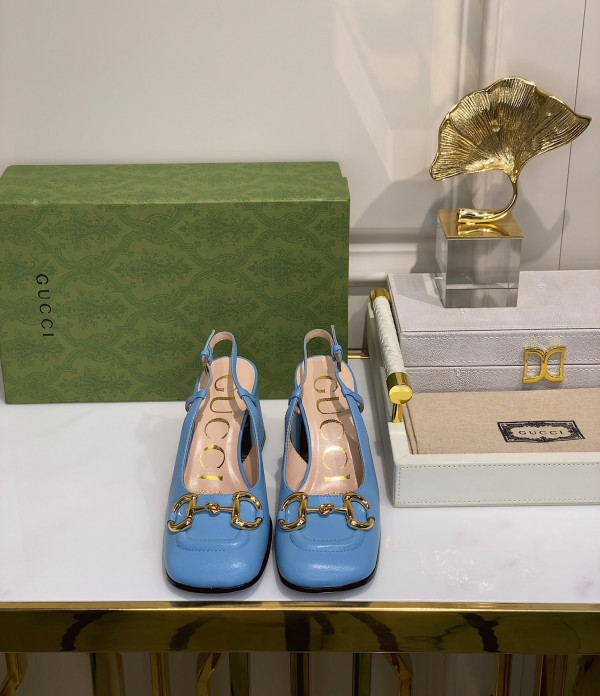 (image for) GUCCI Women's mid-heel slingback with Horsebit
