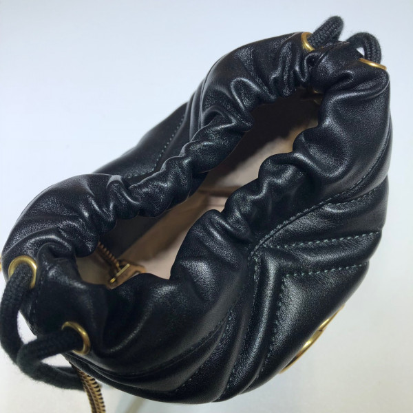 GUCCI GG Marmont mini bucket bag [575163-3] CELINE CHANEL ACCESSORIES LOEWE SHOES LOUIS VUITTON DIRO YSL OTHER BRAND HANDBAGS BALENCIAGA BOTTEGA VENETA GOYARD HERMES BURBERRY VALENTINO GUCCI FENDI MIUMIU CHLOE PRADA BVLGARI SUITCASE NEW ARRIVAL 