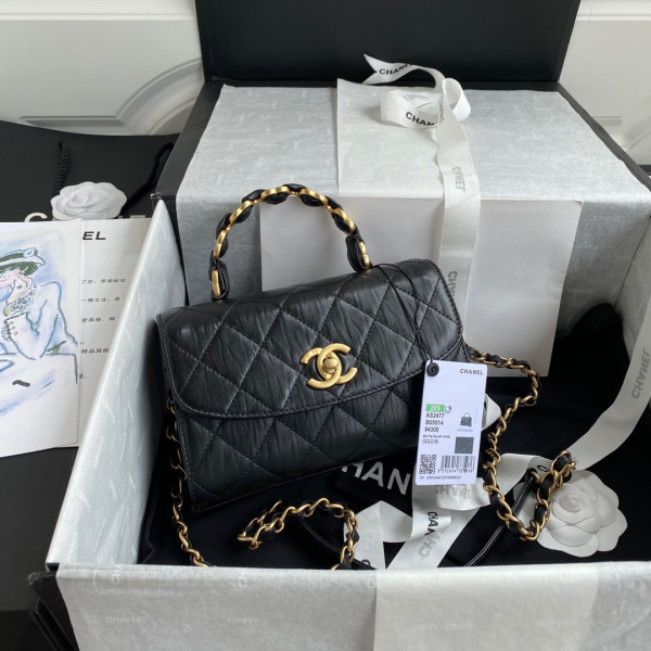 CL MINI FLAP BAG WITH TOP HANDLE [AS2477-1] CELINE CHANEL ACCESSORIES LOEWE SHOES LOUIS VUITTON DIRO YSL OTHER BRAND HANDBAGS BALENCIAGA BOTTEGA VENETA GOYARD HERMES BURBERRY VALENTINO GUCCI FENDI MIUMIU CHLOE PRADA BVLGARI SUITCASE NEW ARRIVAL 