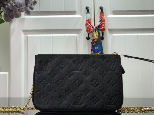 LOUIS VUITTON DOUBLE ZIP POCHETTE [M68568] CELINE CHANEL ACCESSORIES LOEWE SHOES LOUIS VUITTON DIRO YSL OTHER BRAND HANDBAGS BALENCIAGA BOTTEGA VENETA GOYARD HERMES BURBERRY VALENTINO GUCCI FENDI MIUMIU CHLOE PRADA BVLGARI SUITCASE NEW ARRIVAL 