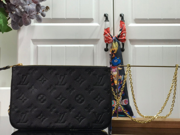 LOUIS VUITTON DOUBLE ZIP POCHETTE [M68568] CELINE CHANEL ACCESSORIES LOEWE SHOES LOUIS VUITTON DIRO YSL OTHER BRAND HANDBAGS BALENCIAGA BOTTEGA VENETA GOYARD HERMES BURBERRY VALENTINO GUCCI FENDI MIUMIU CHLOE PRADA BVLGARI SUITCASE NEW ARRIVAL 