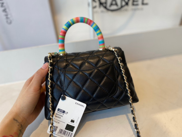 CL MINI FLAP BAG WITH TOP HANDLE [AS2215-10] CELINE CHANEL ACCESSORIES LOEWE SHOES LOUIS VUITTON DIRO YSL OTHER BRAND HANDBAGS BALENCIAGA BOTTEGA VENETA GOYARD HERMES BURBERRY VALENTINO GUCCI FENDI MIUMIU CHLOE PRADA BVLGARI SUITCASE NEW ARRIVAL 