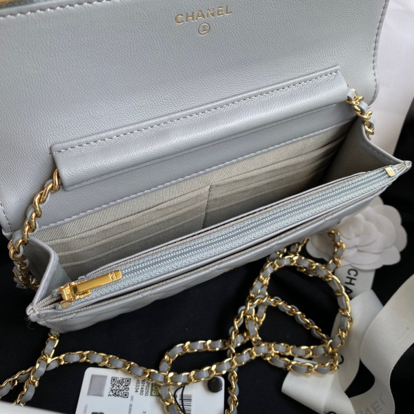 CL CHAIN WALLET LAMBSKIN NEW EDITION [Chanle1673] CELINE CHANEL ACCESSORIES LOEWE SHOES LOUIS VUITTON DIRO YSL OTHER BRAND HANDBAGS BALENCIAGA BOTTEGA VENETA GOYARD HERMES BURBERRY VALENTINO GUCCI FENDI MIUMIU CHLOE PRADA BVLGARI SUITCASE NEW ARRIVAL 