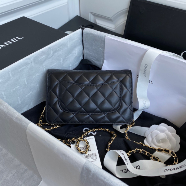 CL CHAIN WALLET LAMBSKIN NEW EDITION [Chanle1672] CELINE CHANEL ACCESSORIES LOEWE SHOES LOUIS VUITTON DIRO YSL OTHER BRAND HANDBAGS BALENCIAGA BOTTEGA VENETA GOYARD HERMES BURBERRY VALENTINO GUCCI FENDI MIUMIU CHLOE PRADA BVLGARI SUITCASE NEW ARRIVAL 