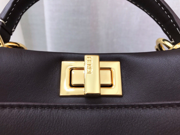 FENDI MINI PEEKABOO-18-23-11CM [Fendi276] CELINE CHANEL ACCESSORIES LOEWE SHOES LOUIS VUITTON DIRO YSL OTHER BRAND HANDBAGS BALENCIAGA BOTTEGA VENETA GOYARD HERMES BURBERRY VALENTINO GUCCI FENDI MIUMIU CHLOE PRADA BVLGARI SUITCASE NEW ARRIVAL 