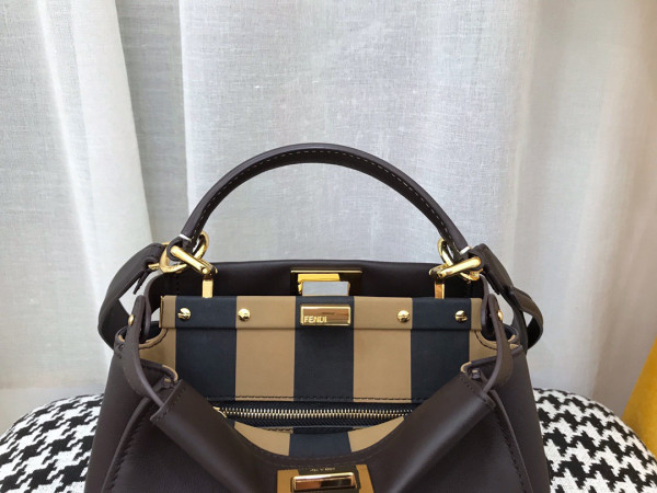 FENDI MINI PEEKABOO-18-23-11CM [Fendi276] CELINE CHANEL ACCESSORIES LOEWE SHOES LOUIS VUITTON DIRO YSL OTHER BRAND HANDBAGS BALENCIAGA BOTTEGA VENETA GOYARD HERMES BURBERRY VALENTINO GUCCI FENDI MIUMIU CHLOE PRADA BVLGARI SUITCASE NEW ARRIVAL 