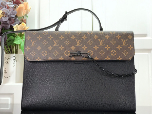 LOUIS VUITTON ROBUSTO BRIEFCASE [M30591] CELINE CHANEL ACCESSORIES LOEWE SHOES LOUIS VUITTON DIRO YSL OTHER BRAND HANDBAGS BALENCIAGA BOTTEGA VENETA GOYARD HERMES BURBERRY VALENTINO GUCCI FENDI MIUMIU CHLOE PRADA BVLGARI SUITCASE NEW ARRIVAL 