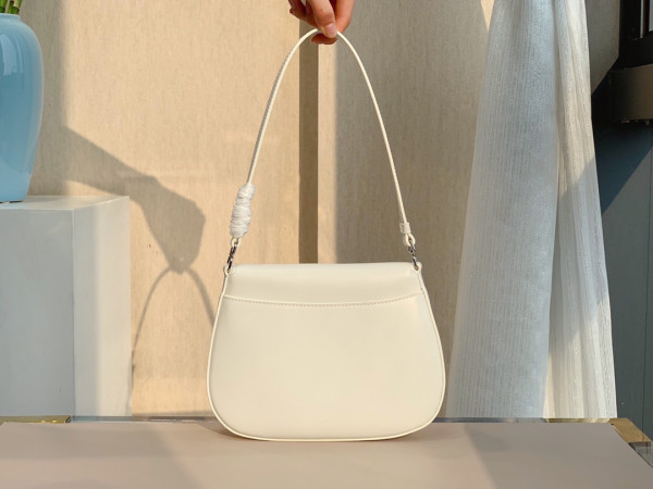 PRADA Cleo brushed leather shoulder bag with flap [1BD311-2] CELINE CHANEL ACCESSORIES LOEWE SHOES LOUIS VUITTON DIRO YSL OTHER BRAND HANDBAGS BALENCIAGA BOTTEGA VENETA GOYARD HERMES BURBERRY VALENTINO GUCCI FENDI MIUMIU CHLOE PRADA BVLGARI SUITCASE NEW ARRIVAL 