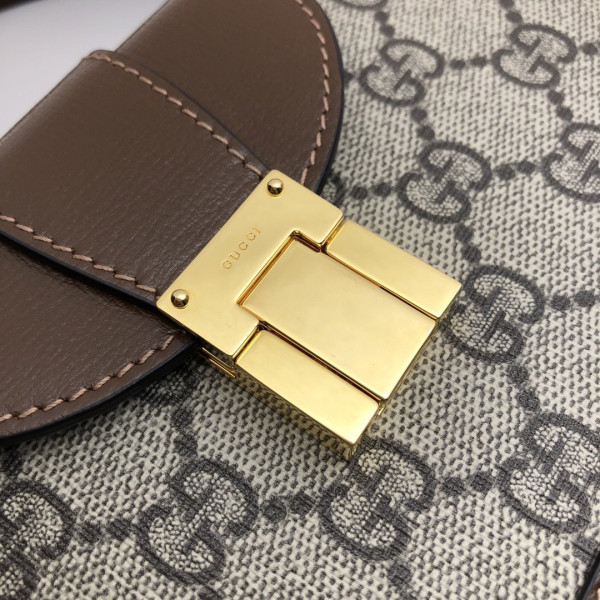 (image for) GUCCI GG mini bag with clasp closure