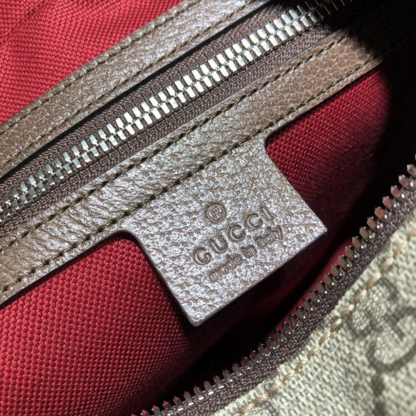 (image for) GUCCI GG shoulder bag with leather details