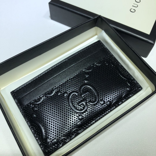 GUCCI GG embossed card case (image for) GUCCI GG embossed card case