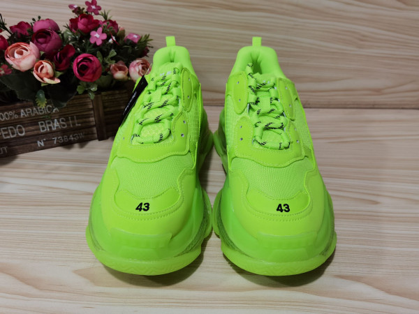 BALENCIAGA TRIPLE S TRAINERS CLEAR SOLE FLLO YELLOW 541624 W09O1 9002 (image for) BALENCIAGA TRIPLE S TRAINERS CLEAR SOLE FLLO YELLOW 541624 W09O1 9002