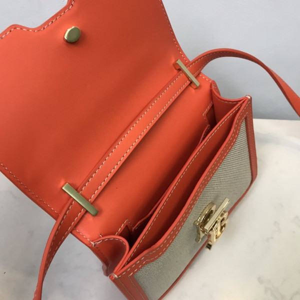 BURBERRY Two-tone Canvas and Leather TB Bag (image for) BURBERRY Two-tone Canvas and Leather TB Bag