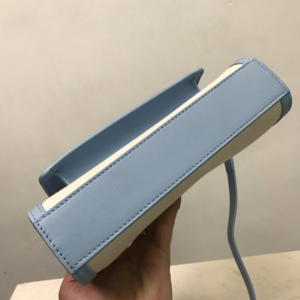 (image for) BURBERRY Mini Two-tone Canvas and Leather Pocket Bag