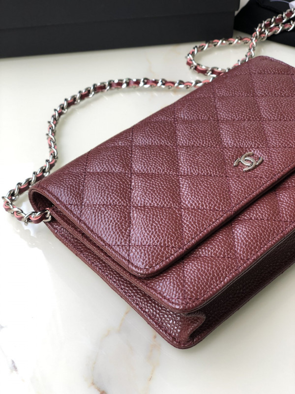 CL CHAIN WALLET CAVIAR [Chanle1201] CELINE CHANEL ACCESSORIES LOEWE SHOES LOUIS VUITTON DIRO YSL OTHER BRAND HANDBAGS BALENCIAGA BOTTEGA VENETA GOYARD HERMES BURBERRY VALENTINO GUCCI FENDI MIUMIU CHLOE PRADA BVLGARI SUITCASE NEW ARRIVAL 