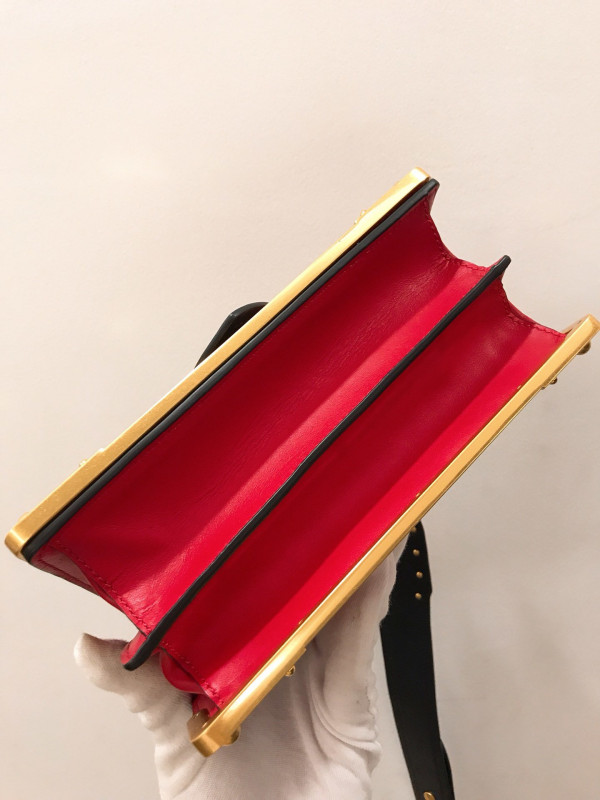 (image for) PRADA CAHIER LEATHER SHOULDER BAG