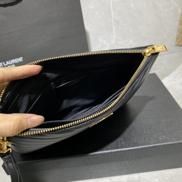 YSL MONOGRAM CLUTCH (image for) YSL MONOGRAM CLUTCH
