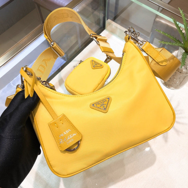PRADA NYLON HOBO BAG (image for) PRADA NYLON HOBO BAG
