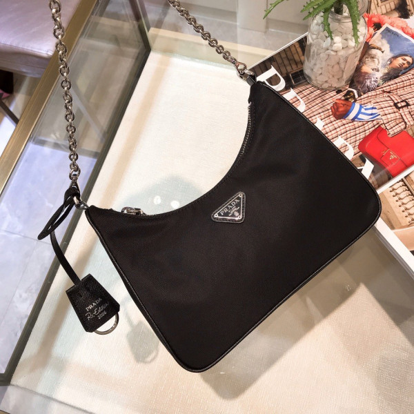 PRADA NYLON HOBO BAG (image for) PRADA NYLON HOBO BAG