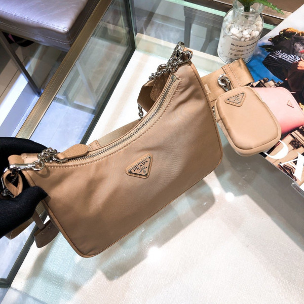 PRADA NYLON HOBO BAG (image for) PRADA NYLON HOBO BAG