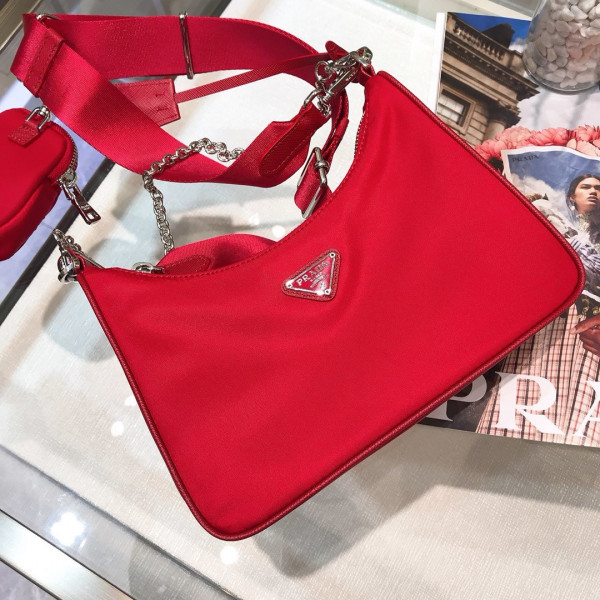 PRADA NYLON HOBO BAG (image for) PRADA NYLON HOBO BAG