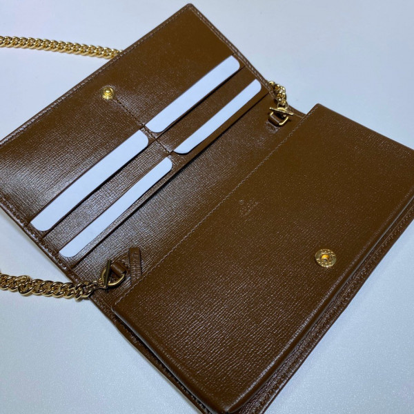 Gucci Chain Wallet [621892-2] CELINE CHANEL ACCESSORIES LOEWE SHOES LOUIS VUITTON DIRO YSL OTHER BRAND HANDBAGS BALENCIAGA BOTTEGA VENETA GOYARD HERMES BURBERRY VALENTINO GUCCI FENDI MIUMIU CHLOE PRADA BVLGARI SUITCASE NEW ARRIVAL 