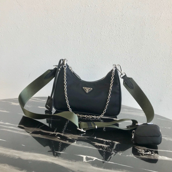 PRADA NYLON HOBO BAG (image for) PRADA NYLON HOBO BAG