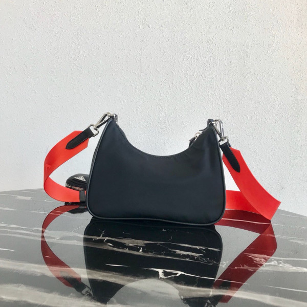 PRADA NYLON HOBO BAG (image for) PRADA NYLON HOBO BAG