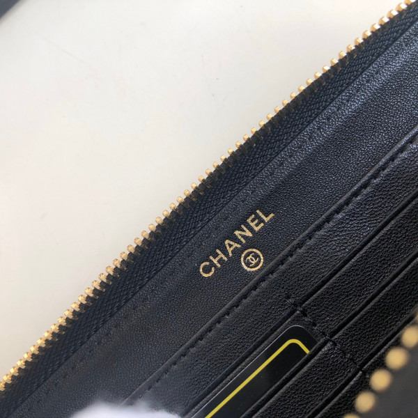 CL 19 ZIPPED WALLET [Chanle919] CELINE CHANEL ACCESSORIES LOEWE SHOES LOUIS VUITTON DIRO YSL OTHER BRAND HANDBAGS BALENCIAGA BOTTEGA VENETA GOYARD HERMES BURBERRY VALENTINO GUCCI FENDI MIUMIU CHLOE PRADA BVLGARI SUITCASE NEW ARRIVAL 