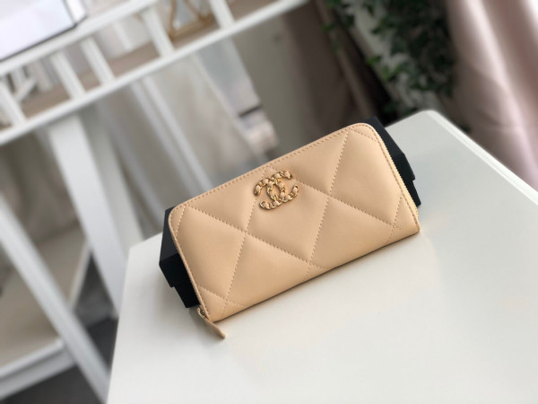 CL 19 ZIPPED WALLET [Chanle918] CELINE CHANEL ACCESSORIES LOEWE SHOES LOUIS VUITTON DIRO YSL OTHER BRAND HANDBAGS BALENCIAGA BOTTEGA VENETA GOYARD HERMES BURBERRY VALENTINO GUCCI FENDI MIUMIU CHLOE PRADA BVLGARI SUITCASE NEW ARRIVAL 