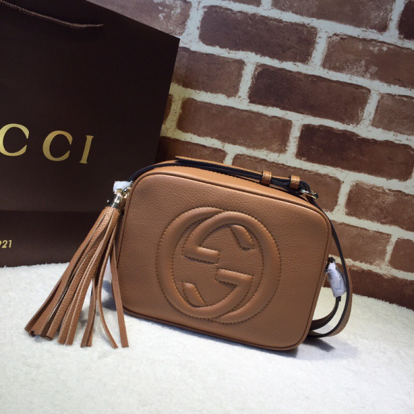 (image for) GUCCI Soho small leather disco bag