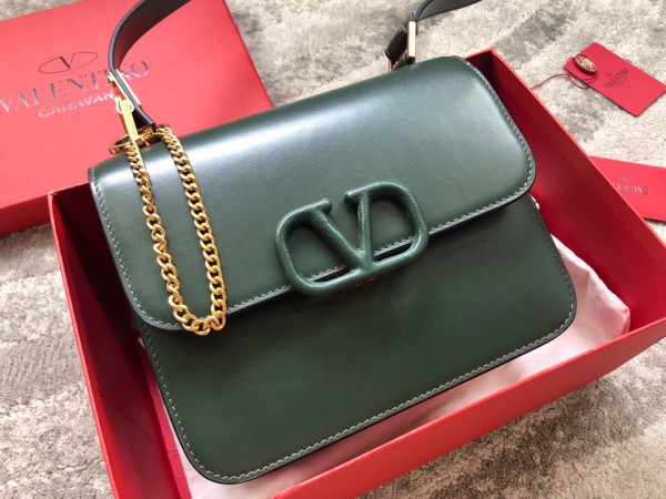 (image for) VALENTINO GARAVANI VSLING SHINY CALFSKIN SHOULDER BAG