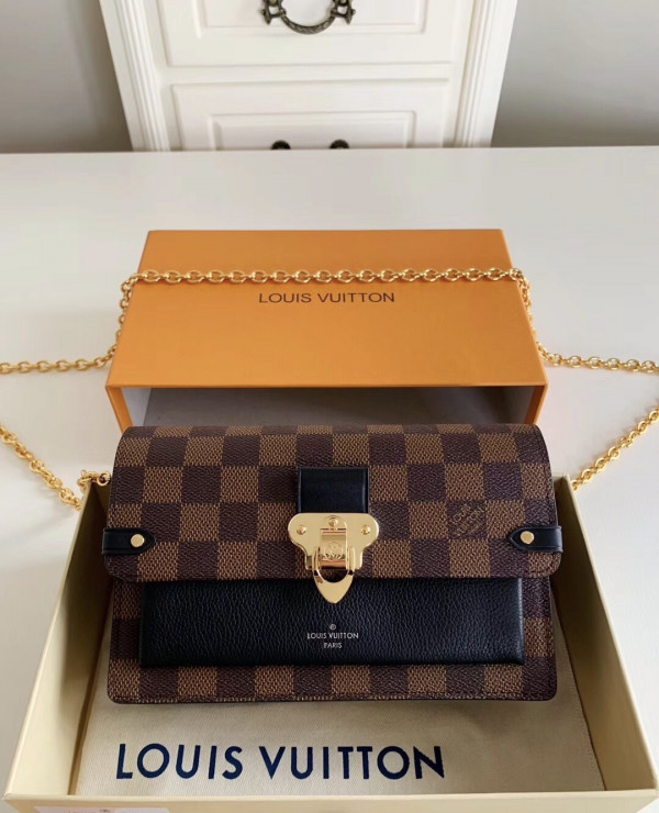 LOUIS VUITTON VAVIN CHAIN WALLET [N60221] CELINE CHANEL ACCESSORIES LOEWE SHOES LOUIS VUITTON DIRO YSL OTHER BRAND HANDBAGS BALENCIAGA BOTTEGA VENETA GOYARD HERMES BURBERRY VALENTINO GUCCI FENDI MIUMIU CHLOE PRADA BVLGARI SUITCASE NEW ARRIVAL 