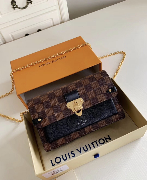 LOUIS VUITTON VAVIN CHAIN WALLET [N60221] CELINE CHANEL ACCESSORIES LOEWE SHOES LOUIS VUITTON DIRO YSL OTHER BRAND HANDBAGS BALENCIAGA BOTTEGA VENETA GOYARD HERMES BURBERRY VALENTINO GUCCI FENDI MIUMIU CHLOE PRADA BVLGARI SUITCASE NEW ARRIVAL 