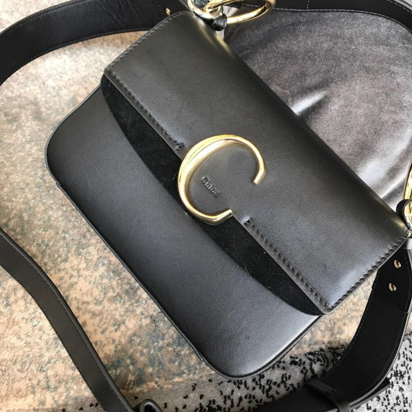 CHLO? SMALL C DOUBLE CARRY BAG (image for) CHLO? SMALL C DOUBLE CARRY BAG