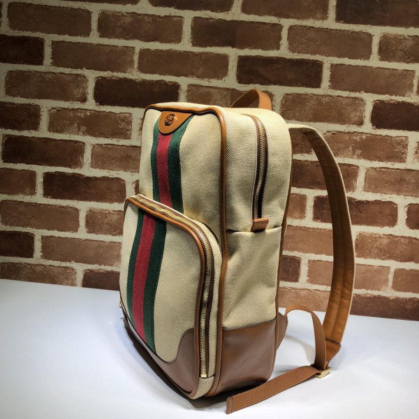(image for) GUCCI Vintage canvas backpack