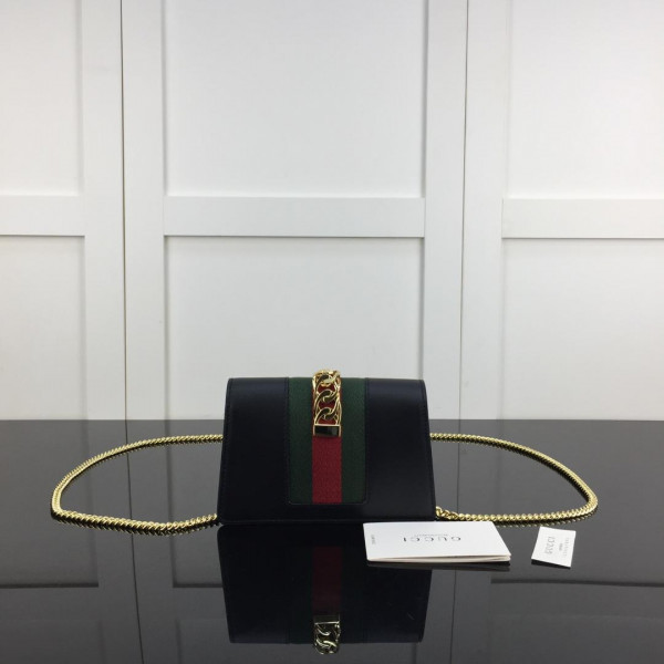 (image for) GUCCI Sylvie leather super mini bag