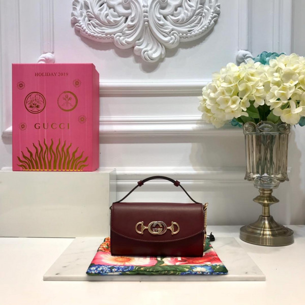 (image for) Gucci Zumi smooth leather mini shoulder bag