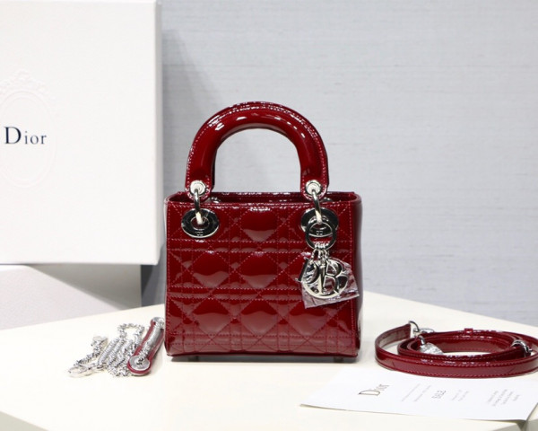 (image for) Lady Diro Mini With Cow patent leather