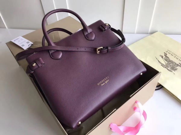 (image for) Burberry The Medium Banner in Leather and House Check