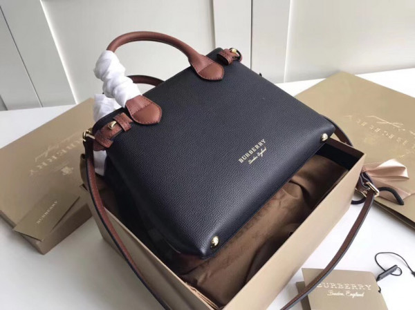 (image for) Burberry The Small Banner in Leather and House Check