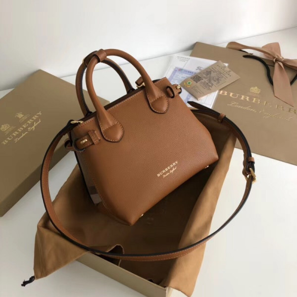 (image for) Burberry The Baby Banner in Leather and House Check