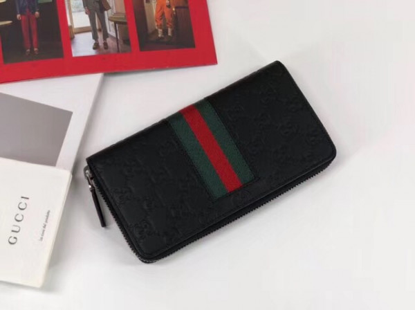 Gucci Signature Web zip around wallet [BAG-408831] CELINE CHANEL ACCESSORIES LOEWE SHOES LOUIS VUITTON DIRO YSL OTHER BRAND HANDBAGS BALENCIAGA BOTTEGA VENETA GOYARD HERMES BURBERRY VALENTINO GUCCI FENDI MIUMIU CHLOE PRADA BVLGARI SUITCASE NEW ARRIVAL 