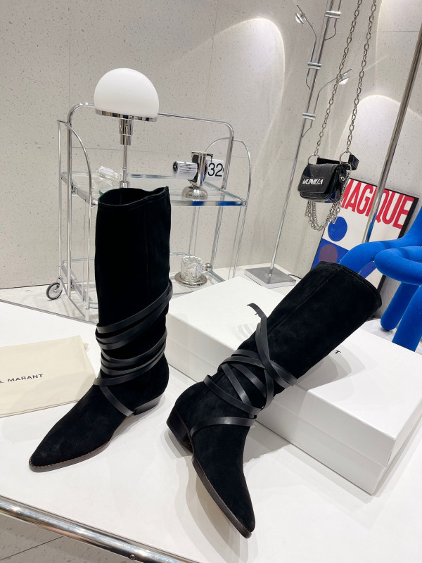 (image for) ISABEL MARANT Siane suede knee-high boots